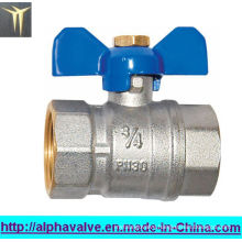 Brass Full Port Valve with Butterfly Handle/Ball Valve (a. 0110)